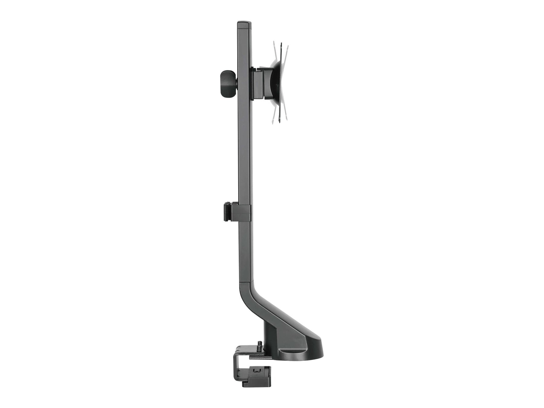 Tripp Single-Display Monitor Arm with Desk Clamp and Grommet - Height Adjustable, 17" to 32" Monitors - Befestigungskit - für Monitor - Stahl - Schwarz - Bildschirmgröße: 43.2-81.3 cm (17"-32")