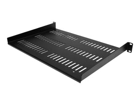 StarTech.com 1HE 19 Zoll Fachboden für netzwerk schrank - Freitragende perforierte Rack ablage für Serverschrank/Rack - Frontmontage - Belastbarkeit 25kg - 30cm tiefe - belüftet (SHELF-1U-12-FIXED-V)