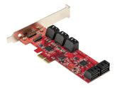 StarTech.com PCIe SATA Controller Karte - 10 Port SATA 3 Erweiterungskarte/Kontroller - 6Gbit/s - Full- und Low-Profile Blende - PCI Express Festplatten kontroller/Adapter (10P6G-PCIE-SATA-CARD)