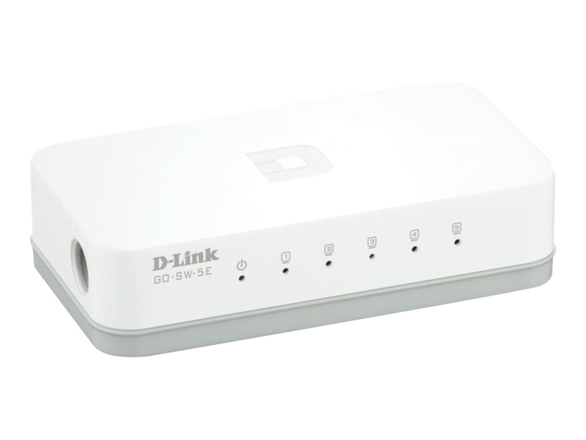 D-Link dlinkgo 5-Port Fast Ethernet Easy Desktop Switch GO-SW-5E