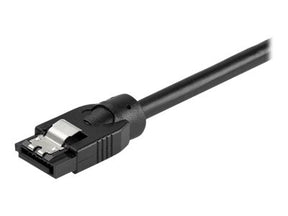 StarTech.com 0.6 m Round SATA Cable - Latching Connectors - 6Gbs SATA Cable - SATA-Kabel - Serial ATA 150/300/600 - SATA (R)