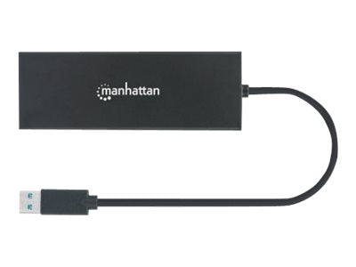 Manhattan USB-A Dock/Hub - Ports (x5): Ethernet, HDMI, USB-A (x2)