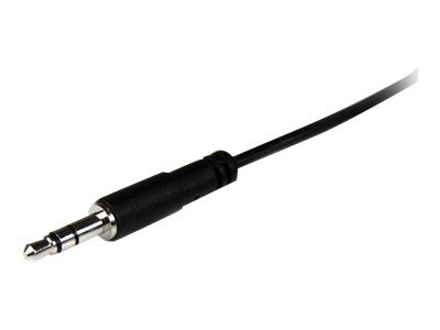 StarTech.com 2m 3,5mm Stereo Klinkenverlängerung / Audio-Verlängerungskabel - St/Bu - 3,5mm Klinkenkabel Verlängerung - Schwarz - Audioverlängerungskabel - Stereo Mini-Klinkenstecker (W)