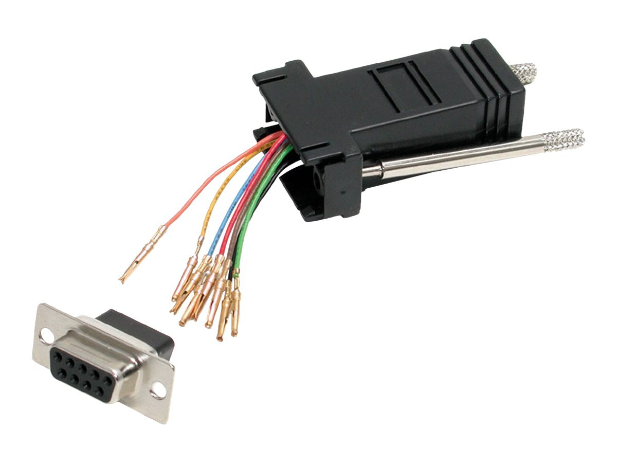 StarTech.com DB9 auf RJ45 Modular Adapter - Bu/Bu - Serieller Adapter - DB-9 (W)