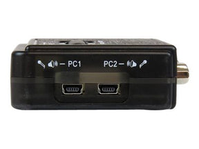 StarTech.com 2 Port USB KVM Switch Kit mit Audio und Kabeln