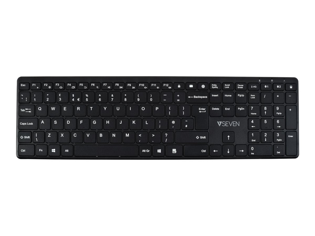 V7 KW550UKBT - Tastatur - Bluetooth, 2.4 GHz