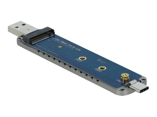 Delock Speichergehäuse - M.2 - M.2 NVMe Card - USB-C, USB 3.2 (Gen 2)