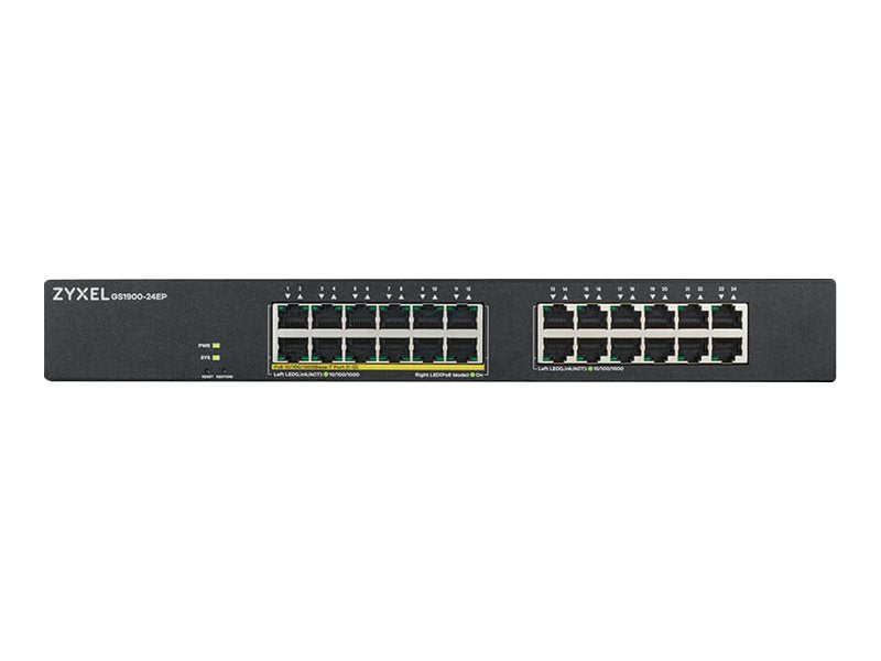 ZyXEL GS1900-24EP - Switch - Smart - 24 x 10/100/1000 (12 PoE)