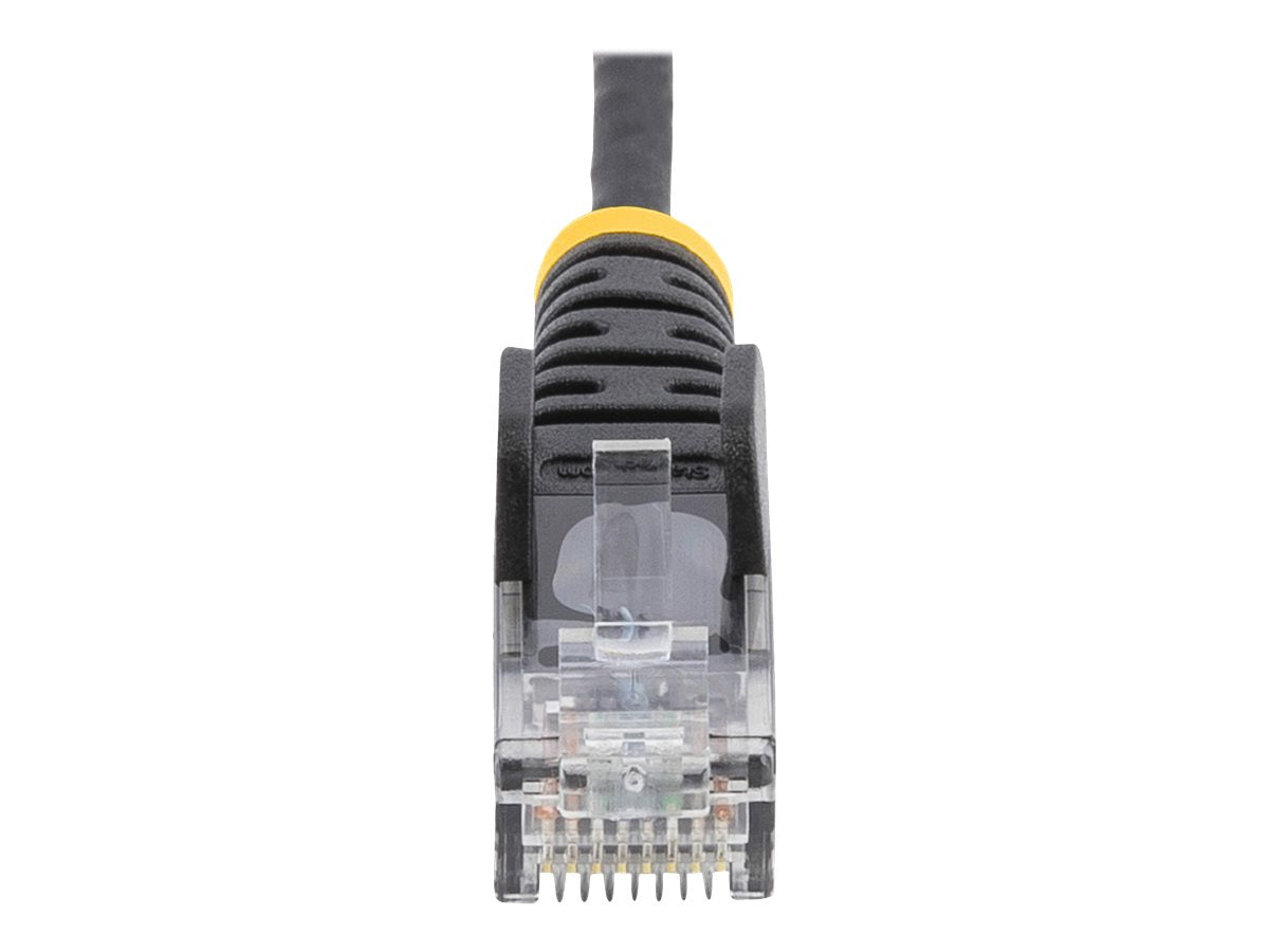 StarTech.com 3 m Cat6-Kabel - Schlankes Cat6-Patchkabel - Schwarz - Snagless RJ45-Anschlusse - Gigabit-Ethernet-Kabel - 28 AWG - Patch-Kabel - RJ-45 (M)