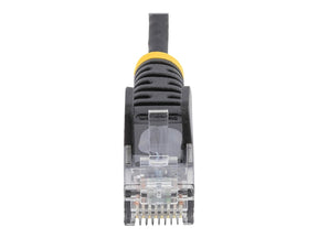 StarTech.com 3 m Cat6-Kabel - Schlankes Cat6-Patchkabel - Schwarz - Snagless RJ45-Anschlusse - Gigabit-Ethernet-Kabel - 28 AWG - Patch-Kabel - RJ-45 (M)