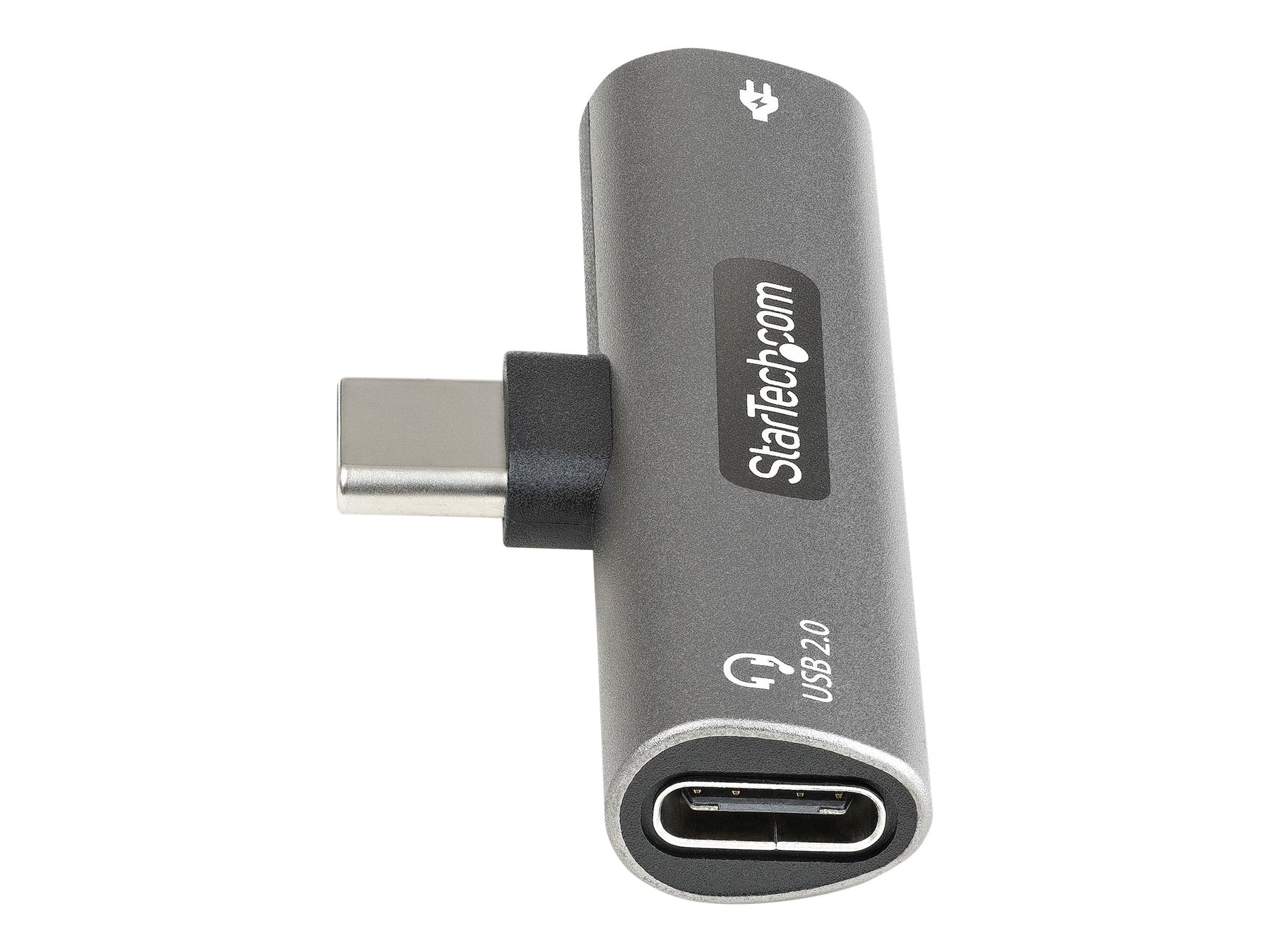 StarTech.com USB C Audio & Charge Adapter, USB-C Audio Adapter with USB-C Audio Headphone/Headset Port and 60W USB Type-C Power Delivery Pass-through Charger, For USB-C Phone/Tablet/Laptop - USB-C Audio/Charging (CDP2CAPDM)