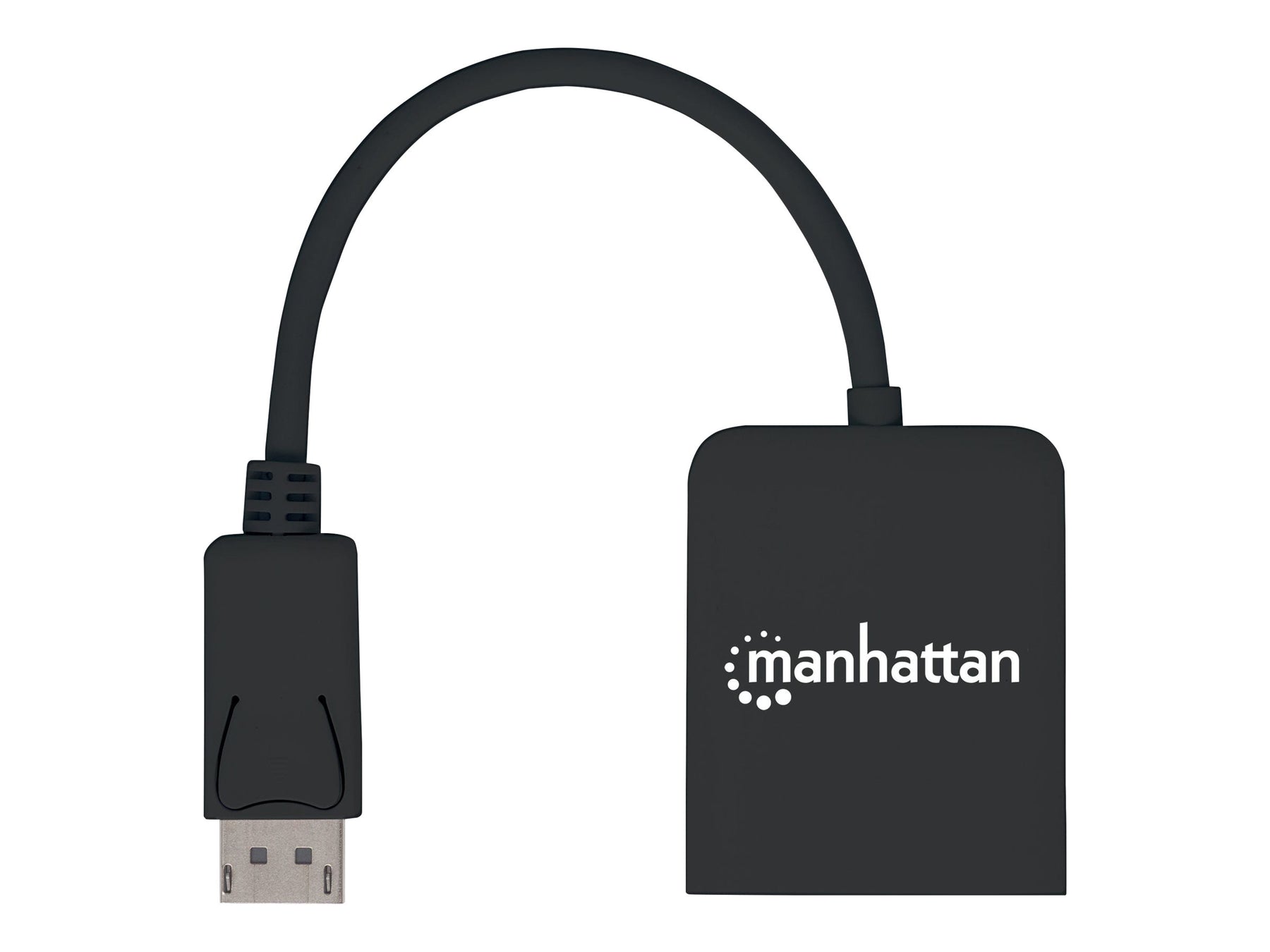 Manhattan DisplayPort 1.2 to 2-Port HDMI Splitter Hub with MST, 4K@30Hz, USB-A Powered, Video Wall Function, HDCP 2.2, Black, Three Year Warranty, Blister