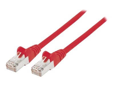 Intellinet Network Patch Cable, Cat6A, 0.5m, Red, Copper, S/FTP, LSOH / LSZH, PVC, RJ45, Gold Plated Contacts, Snagless, Booted, Polybag - Patch-Kabel - RJ-45 (M)