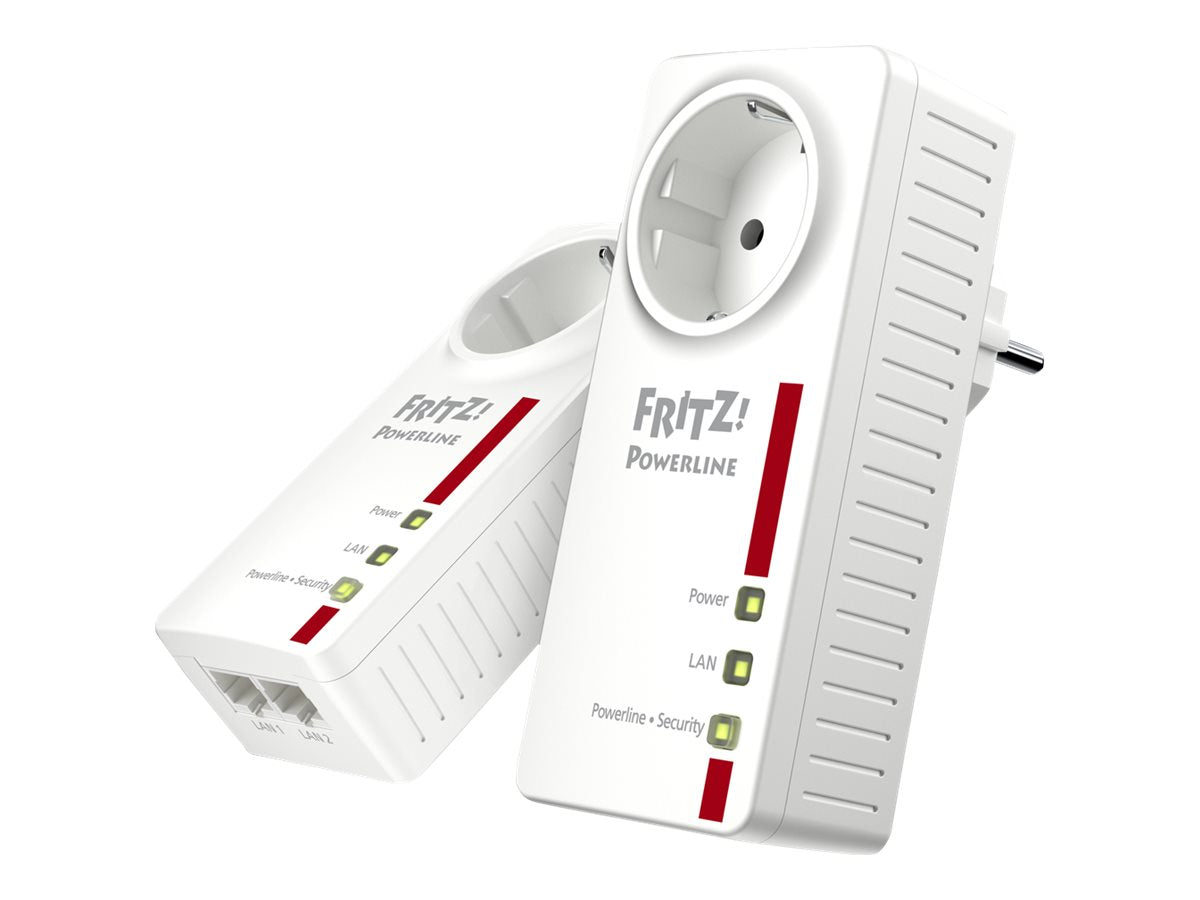 AVM FRITZ!Powerline 1220E - Powerline Adapterkit - GigE, HomePlug AV (HPAV)