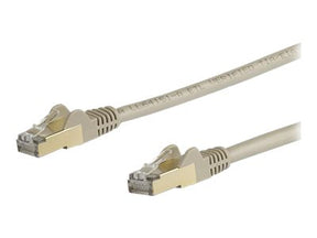 StarTech.com 5m CAT6A Ethernet Cable, 10 Gigabit Shielded Snagless RJ45 100W PoE Patch Cord, CAT 6A 10GbE STP Network Cable w/Strain Relief, Grey, Fluke Tested/UL Certified Wiring/TIA - Category 6A - 26AWG (6ASPAT5MGR)