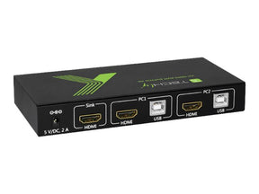 Techly 2x1 USB HDMI KVM Switch 4Kx2K - KVM-/Audio-Switch