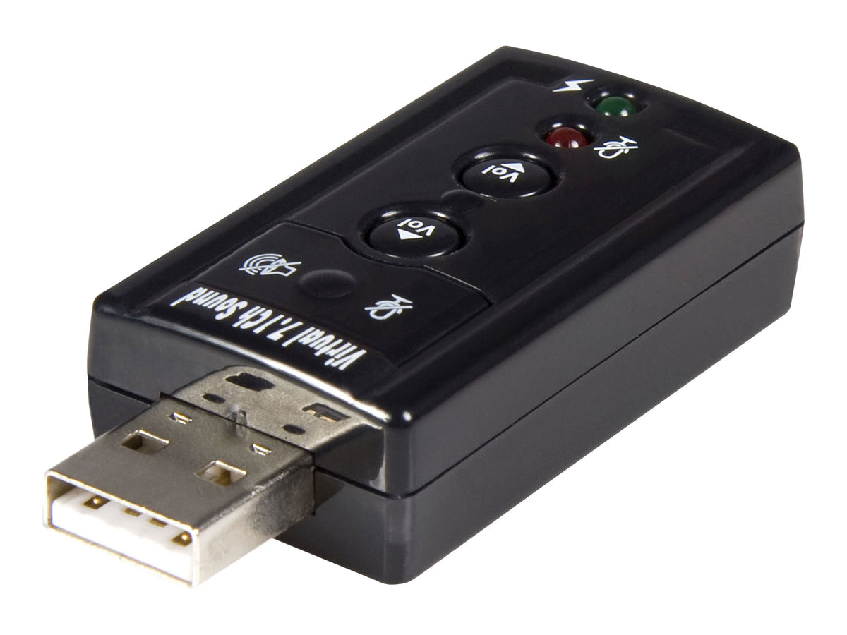 StarTech.com USB Audio Adapter 7.1 - USB auf Soundkarte Virtual 3D Soundeffekt 7.1 - Soundcard mit USB (Stecker)