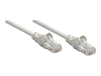 Intellinet Network Patch Cable, Cat5e, 2m, Grey, CCA, U/UTP, PVC, RJ45, Gold Plated Contacts, Snagless, Booted, Lifetime Warranty, Polybag - Patch-Kabel - RJ-45 (M)