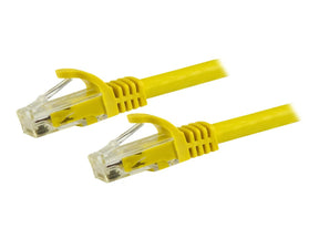 StarTech.com 1.5m CAT6 Ethernet Cable, 10 Gigabit Snagless RJ45 650MHz 100W PoE Patch Cord, CAT 6 10GbE UTP Network Cable w/Strain Relief, Yellow, Fluke Tested/Wiring is UL Certified/TIA - Category 6 - 24AWG (N6PATC150CMYL)