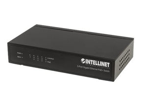 Intellinet 5-Port Gigabit Ethernet PoE+ Switch, 4 x PSE Ports, IEEE 802.3at/af Power over Ethernet (PoE+/PoE)