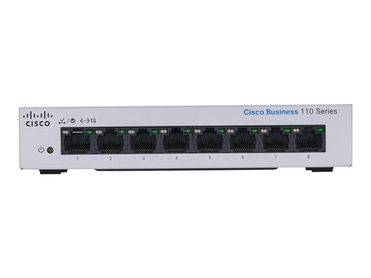 Cisco Business 110 Series 110-8PP-D - Switch - unmanaged - 4 x 10/100/1000 (PoE)