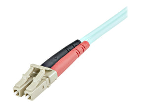 StarTech.com 1m (3ft) LC/UPC to LC/UPC OM3 Multimode Fiber Optic Cable, Full Duplex 50/125Âµm Zipcord Fiber Cable, 100G Networks, LOMMF/VCSEL, <0.3dB Low Insertion Loss - LSZH Fiber Patch Cord - Patch-Kabel - LC Multi-Mode (M)