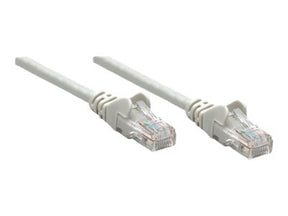 Intellinet Network Patch Cable, Cat5e, 1m, Grey, CCA, U/UTP, PVC, RJ45, Gold Plated Contacts, Snagless, Booted, Lifetime Warranty, Polybag - Patch-Kabel - RJ-45 (M)