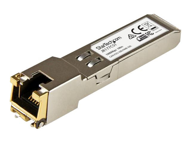 StarTech.com Gigabit RJ45 Kupfer SFP Transceiver Modul - HP J8177C kompatibel - 1000Base-T - Mini-GBIC SFP - SFP (Mini-GBIC)-