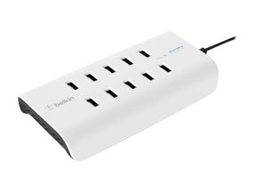 Belkin ROCKSTAR - Ladestation - 120 Watt - 10 Ausgabeanschlussstellen (10 x 4-poliger USB Typ A)