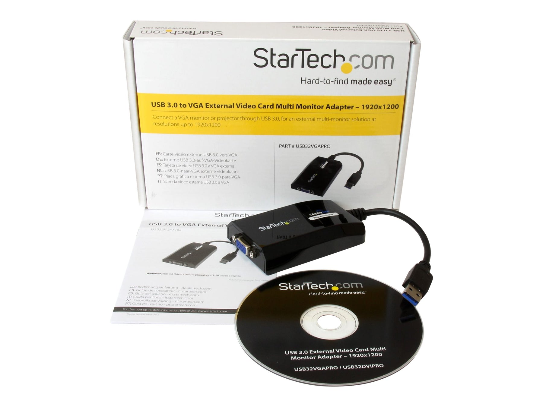 StarTech.com USB 3.0 auf VGA Video Adapter - Externe Multi Monitor Grafikkarte für PC und MAC