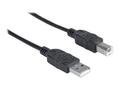 Manhattan USB-A to USB-B Cable, 3m, Male to Male, 480 Mbps (USB 2.0)