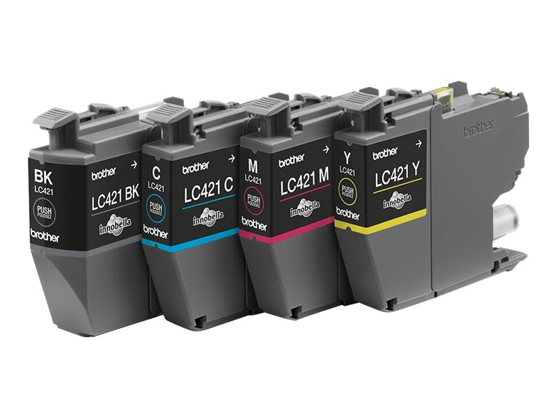 Brother LC421 - 4er-Pack - Schwarz, Gelb, Cyan, Magenta