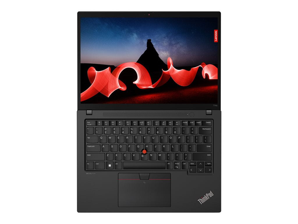 Lenovo ThinkPad T14s Gen 4 21F6 - 180°-Scharnierdesign - Intel Core i5 1335U / 1.3 GHz - Evo - Win 11 Pro - Intel Iris Xe Grafikkarte - 16 GB RAM - 512 GB SSD TCG Opal Encryption 2, NVMe - 35.6 cm (14")
