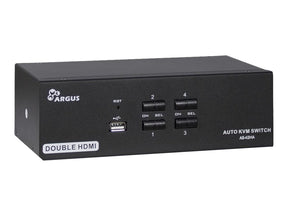 Inter-Tech Argus KVM AS-42HA - KVM-/Audio-Switch - 4 x KVM/Audio