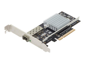 DIGITUS Single Port 10 Gigabit Ethernet Netzwerkkarte, SFP, PCI Express, Intel Chipsatz