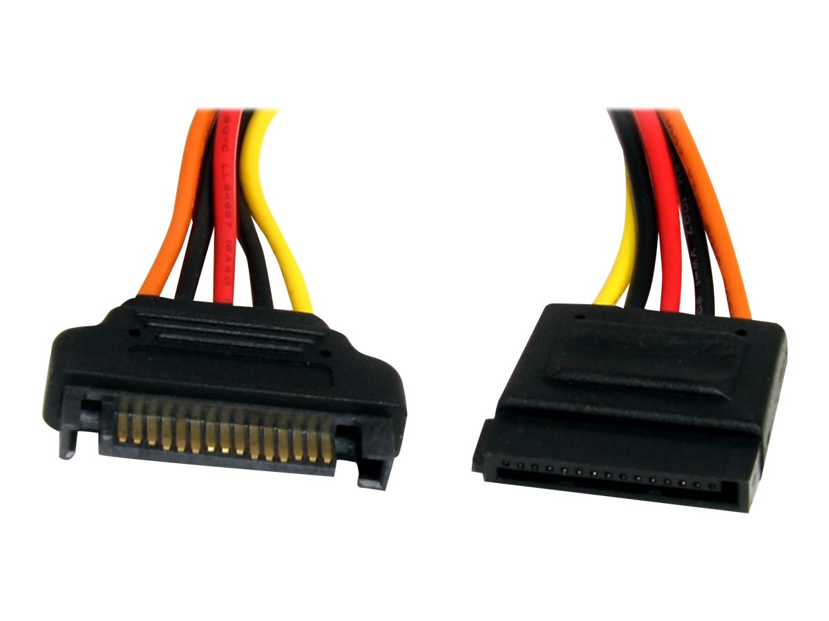 StarTech.com SATA Verlängerung 30cm - S-ATA 15 Pin Stromverlängerung Stecker / Buchse - interne Serial-ATA Stromverlängerung - Spannungsversorgungs-Verlängerungskabel - SATA-Stromstecker (M)