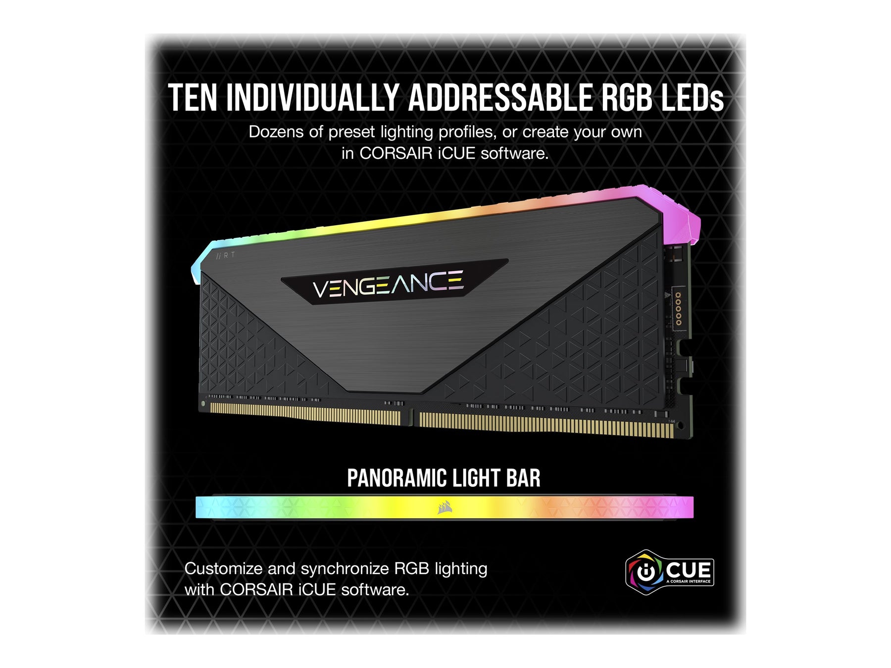 Corsair Vengeance RGB RT - DDR4 - Kit - 16 GB: 2 x 8 GB