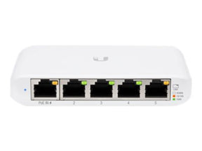 UbiQuiti UniFi Switch USW Flex Mini - Switch - Smart - 4 x 10/100/1000 + 1 x 10/100/1000 (PoE+)