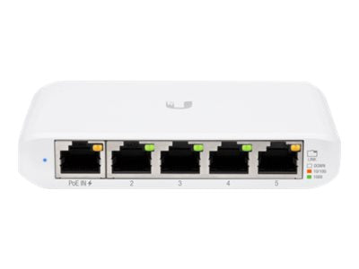 UbiQuiti UniFi Switch USW Flex Mini - Switch - Smart - 4 x 10/100/1000 + 1 x 10/100/1000 (PoE+)