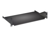 Intellinet 19" Cantilever Shelf, 2U, Fixed, Depth 400mm, Max 25kg, Black, Three Year Warranty - Rack - Regal - Schwarz, RAL 9005 - 2U - 48.3 cm (19")