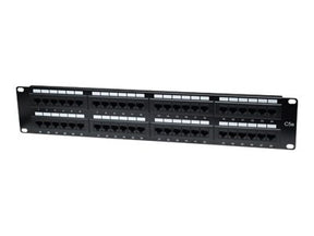 Intellinet 48-Port Cat5e Patchpanel, UTP, 19", 2 HE - Patch Panel - CAT 5e - UTP - RJ-45 - Schwarz - 2U - 48.3 cm (19")