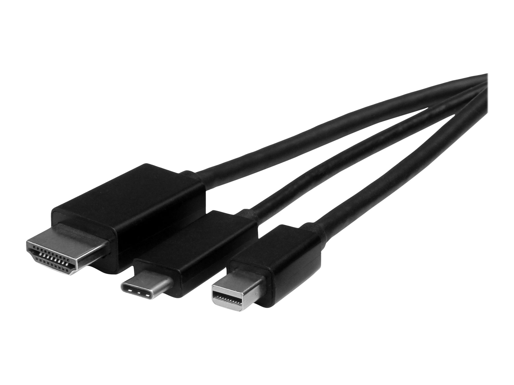 StarTech.com USB-C, HDMI oder Mini DisplayPort auf HDMI Konverterkabel - 2m - USB Typ-C HDMI oder Mini DP zu HDMI Adapter - Videoschnittstellen-Converter - HDMI, Mini DisplayPort, USB-C (M)