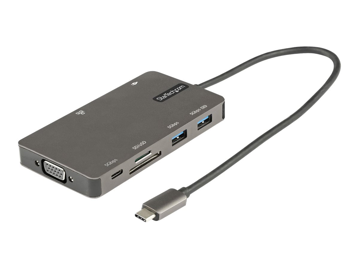 StarTech.com USB C Multiport Adapter - USB C auf HDMI 4K 30Hz/VGA Reiseadapter/Docking station - 5Gbit/s USB 3.0 Hub (USB A/USB C)