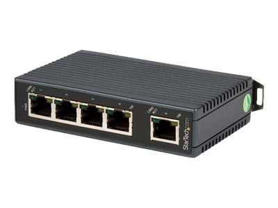 StarTech.com Industrieller 5 Port Ethernet Switch zur DIN-Schienen Montage