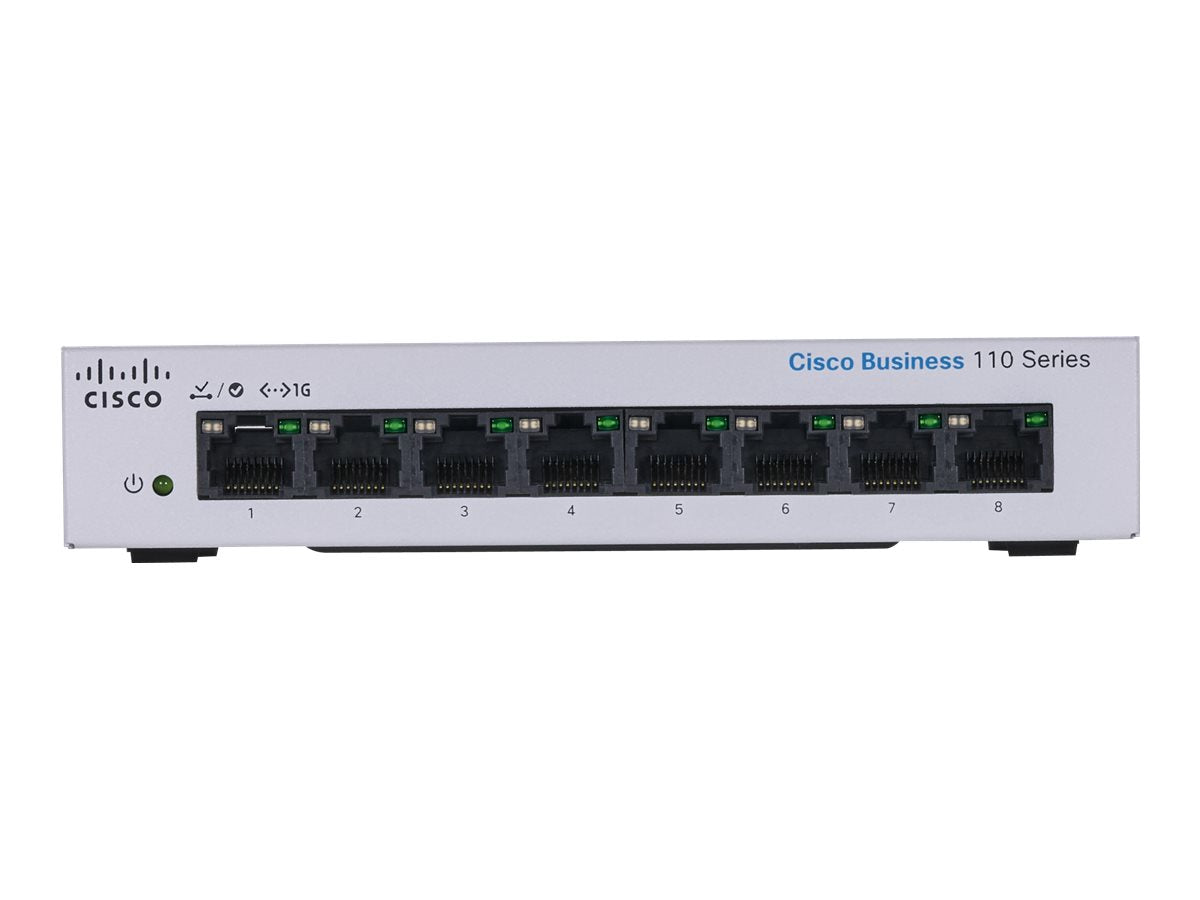 Cisco Business 110 Series 110-8T-D - Switch - unmanaged