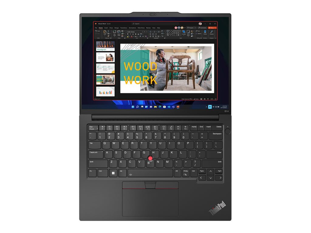 Lenovo ThinkPad E14 Gen 5 21JR - 180°-Scharnierdesign - AMD Ryzen 7 7730U / 2 GHz - Win 11 Pro - Radeon Graphics - 16 GB RAM - 1 TB SSD TCG Opal Encryption 2, NVMe - 35.6 cm (14")
