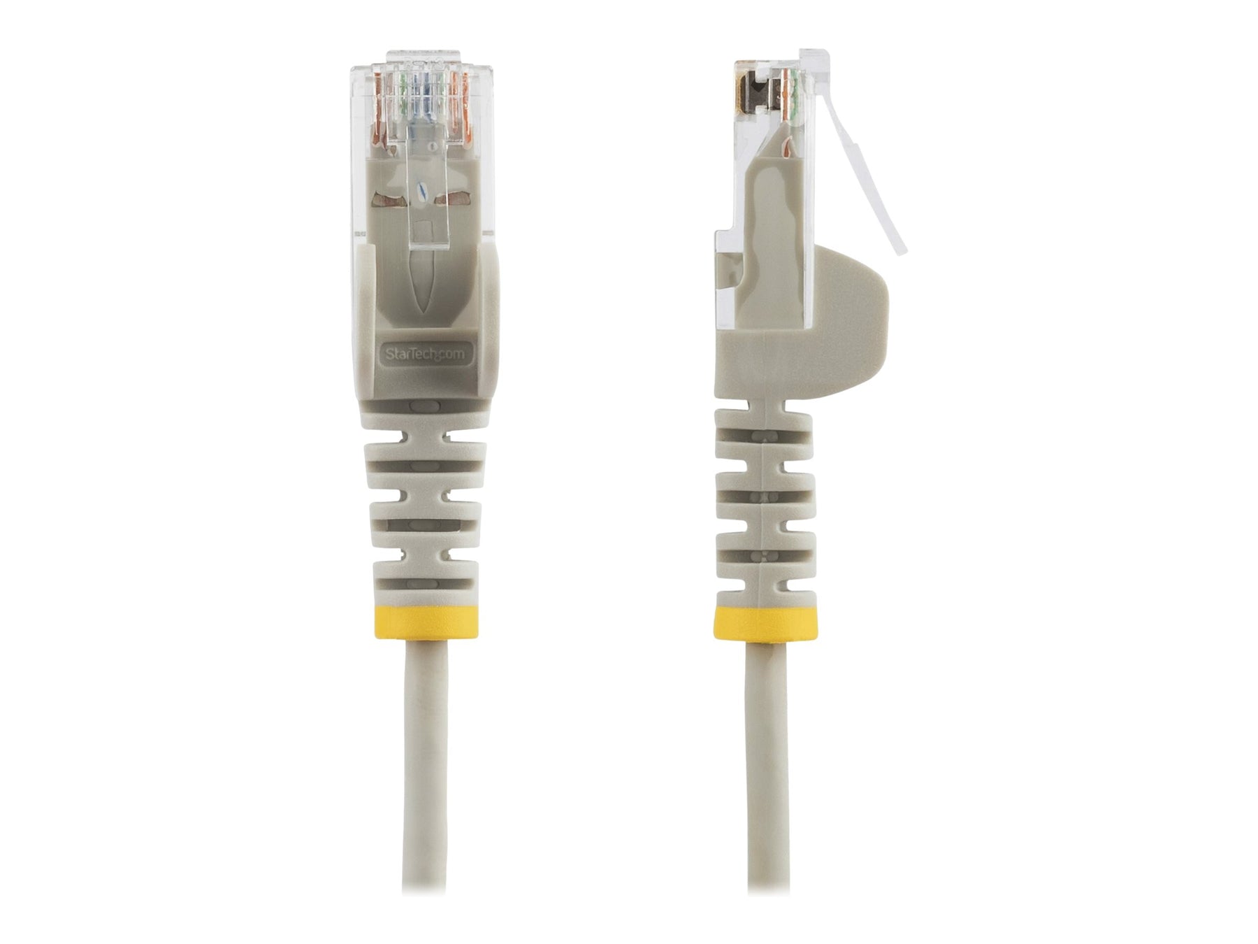 StarTech.com 3 m Cat6-Kabel - Schlankes Cat6-Patchkabel - Grau - Snagless RJ45-Anschlusse - Gigabit-Ethernet-Kabel - 28 AWG - Patch-Kabel - RJ-45 (M)