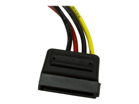 StarTech.com 15cm 4 Pin Molex auf SATA Kabel - LP4 / Serial-ATA Stromadapter - S-ATA 15 Pin Buchse / 4 Pin LP-4 Stecker - Stromkabel - SATA-Stromstecker (M)