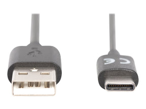 DIGITUS USB Type-C Verbindungskabel, Typ C auf A