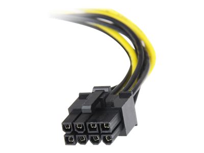 StarTech.com 15cm LP4 auf 8-Pin PCI Express Grafikkarten Stromkabel - PCIe Stromadapter - Netzteil - interne Stromversorgung, 4-polig (M)